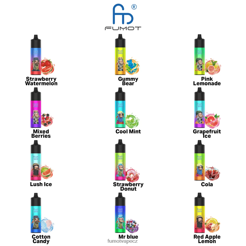 Fumot Sunax 7000 vyměnitelná vape cartridge (1 kus) grapefruitový led B4FVLH487 Fumot Tech