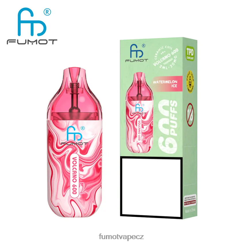 Fumot Volcano Jednorázová vanička kompatibilní s 600 tpd – 2 ml (sada 3 kusů) hroznový led B4FVLH298 Fumot Store