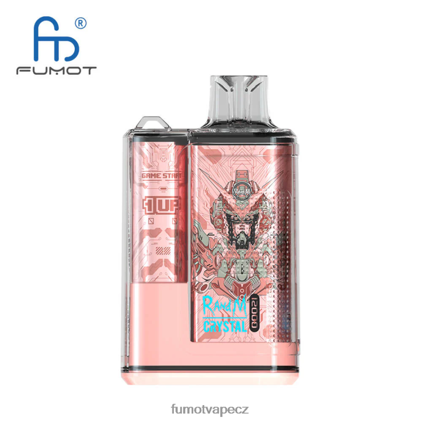 Fumot Crystal 1 kus - 12 000 jednorázových vape boxů 20 ml růžová limonáda B4FVLH275 Fumot Flavors