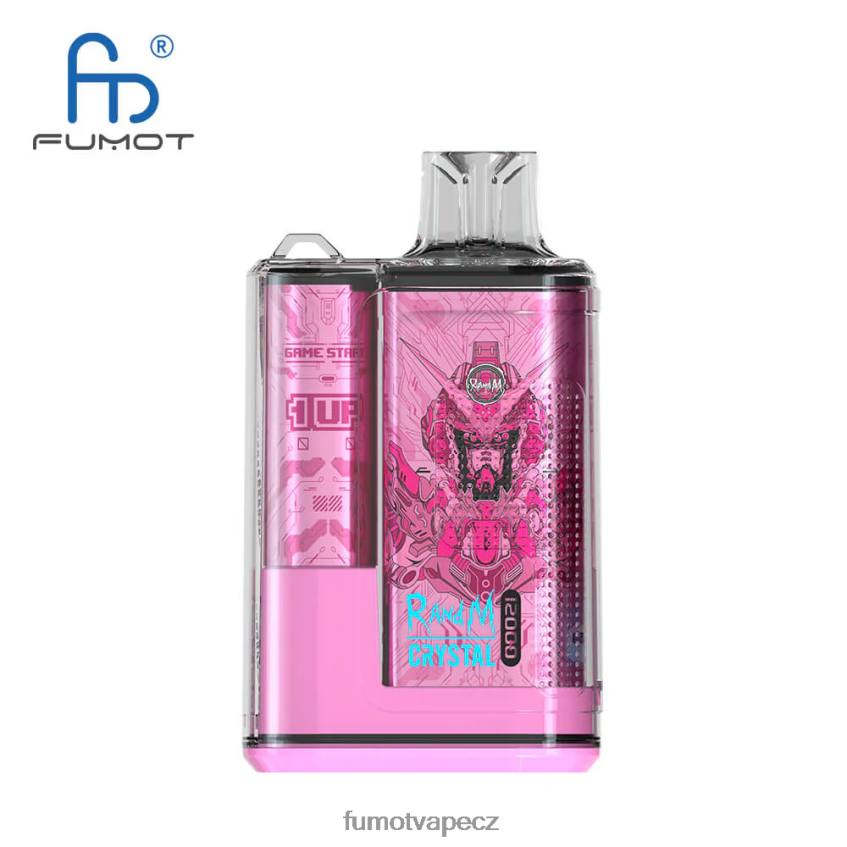 Fumot Crystal 1 kus - 12 000 jednorázových vape boxů 20 ml růžová limonáda B4FVLH275 Fumot Flavors