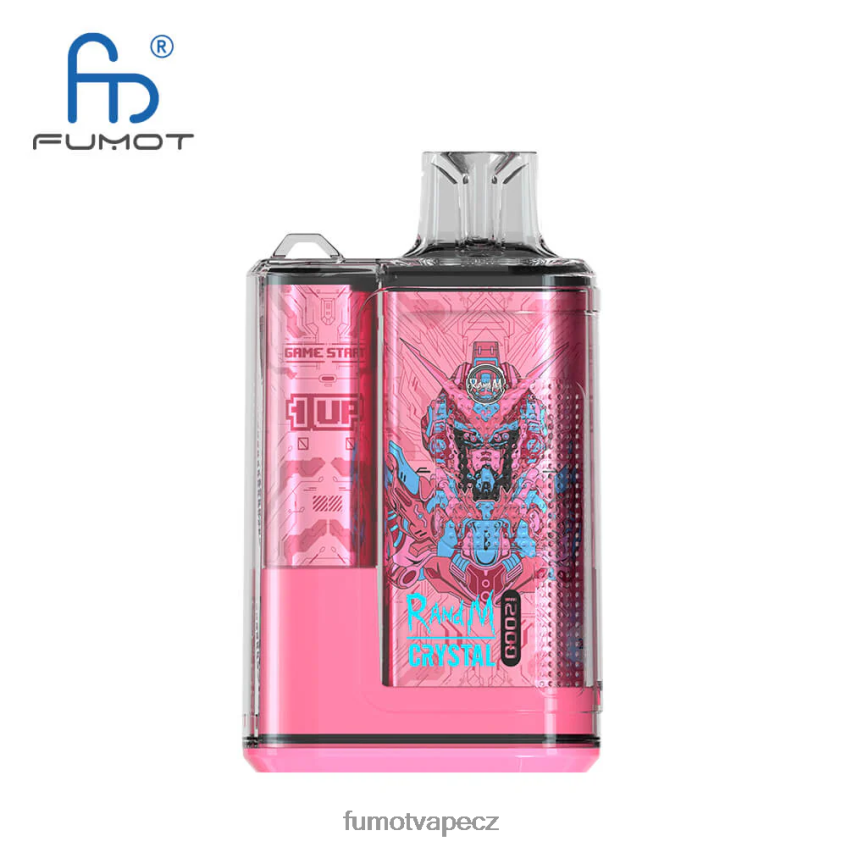 Fumot Crystal 1 kus - 12 000 jednorázových vape boxů 20 ml růžová limonáda B4FVLH275 Fumot Flavors