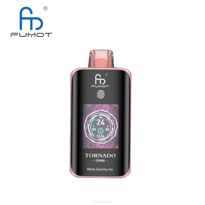 Fumot Tornado 25 000 jednorázových vaků bílý gumový led 8DHX14 Fumot Flavors