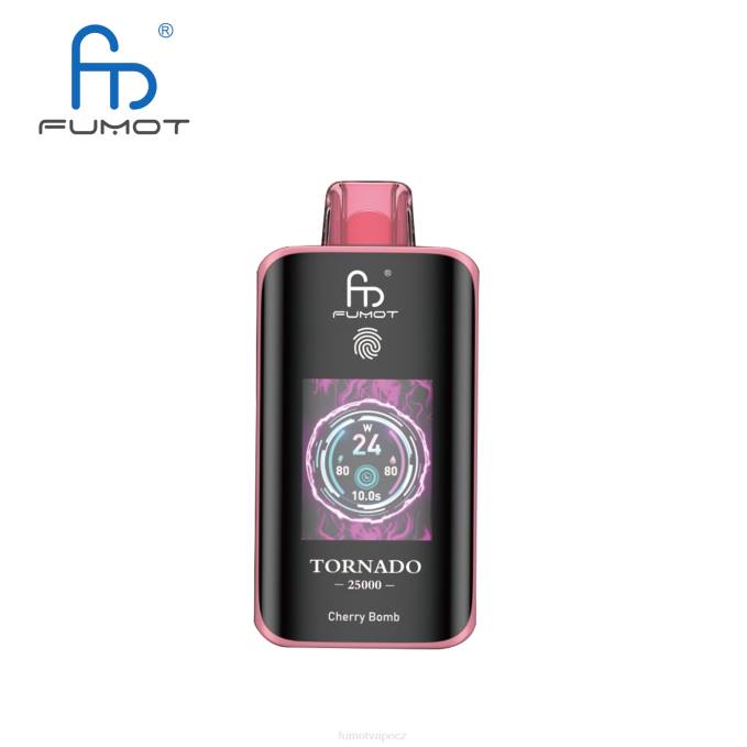 Fumot Tornado 25 000 jednorázových vaků třešňová bomba 8DHX4 Fumot Vape Sale
