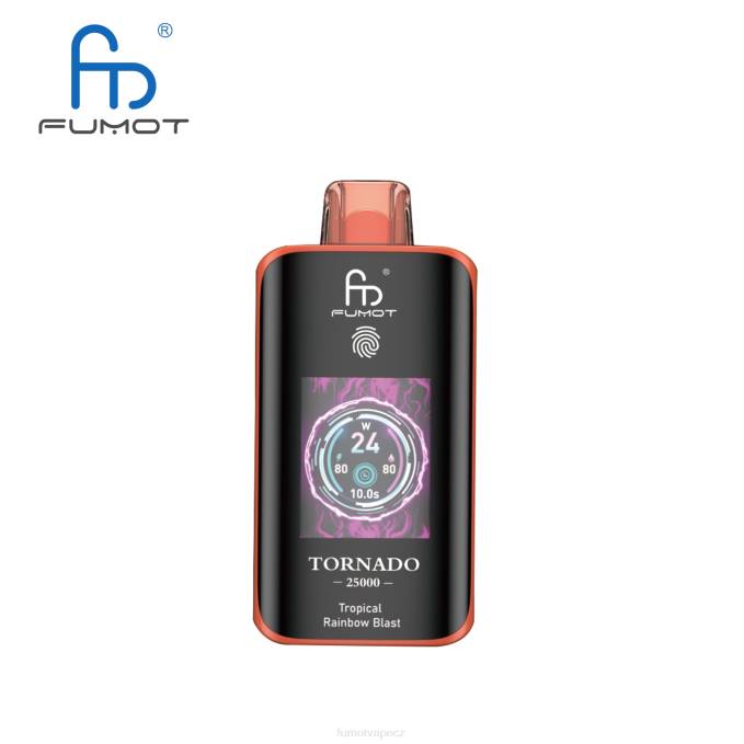 Fumot Tornado 25 000 jednorázových vaků tropický duhový výbuch 8DHX13 Fumot Vape Sale