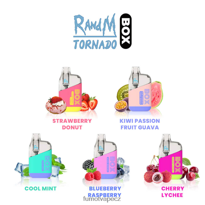 Fumot Tornado krabička 10 000 jednorázových vape pod - 20 ml (1 kus) růžová limonáda B4FVLH352 Fumot Cena