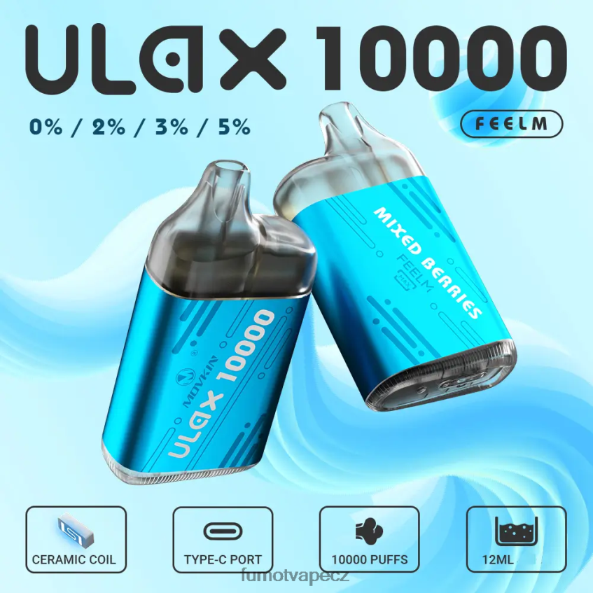 Fumot Movkin Ulax 10 000 jednorázových vapovacích kapslí - 12 ml (1 kus) smíšené bobule B4FVLH311 Fumot Vape CZ