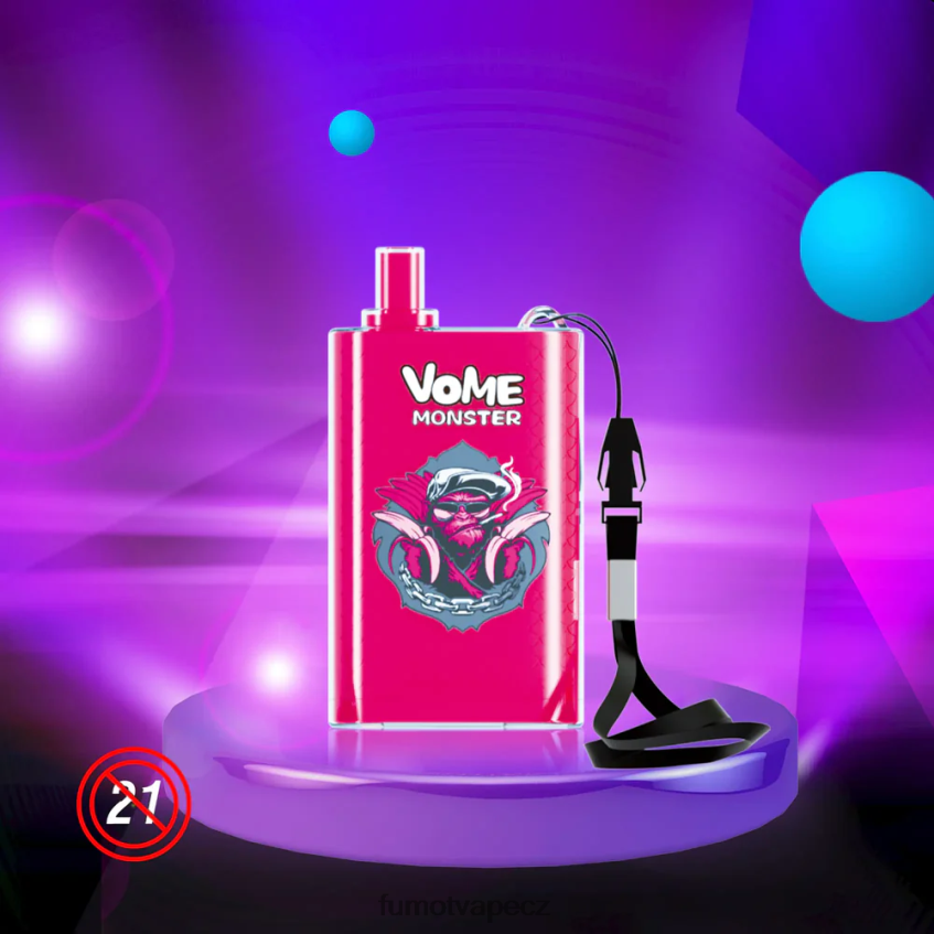 Fumot Vome Monster 10000 jednorázový vape pod přístroj - 20 ml (1 kus) růžová limonáda B4FVLH434 Fumot Vape Sale