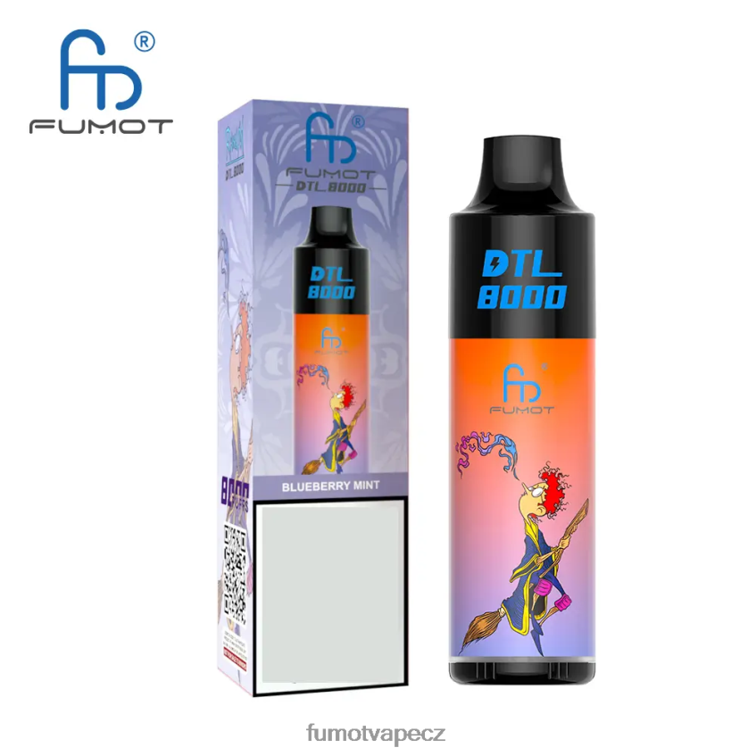 Fumot DTL 8000 jednorázové vape pero - 16 ml (1 kus) modrý malinový citron B4FVLH415 Fumot Flavors
