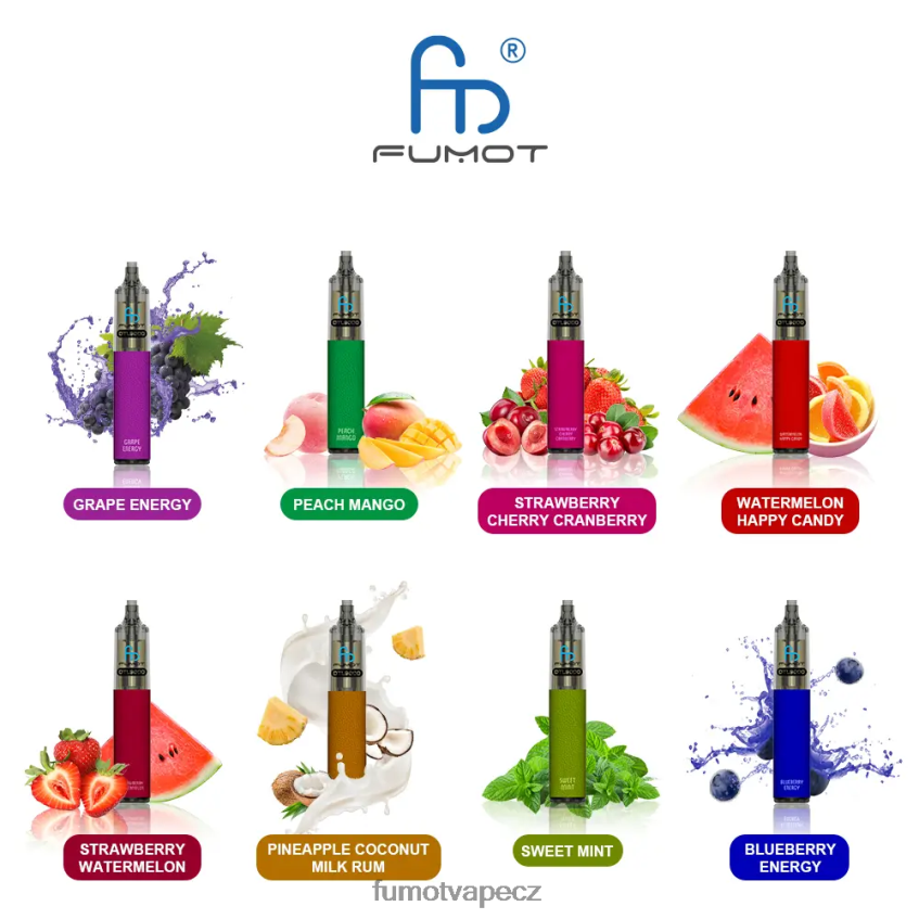 Fumot DTL jednorázové vape pero 9000-18ml (1 kus) med ananas pomeranč B4FVLH375 Fumot Flavors