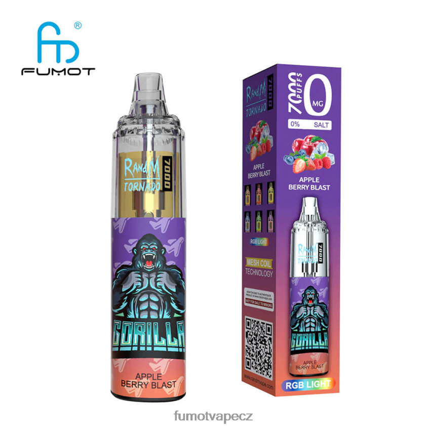 Fumot Tornado 0% 7000 jednorázové vape pero - 14 ml (1 kus) třešňová cola B4FVLH511 Fumot Vape CZ