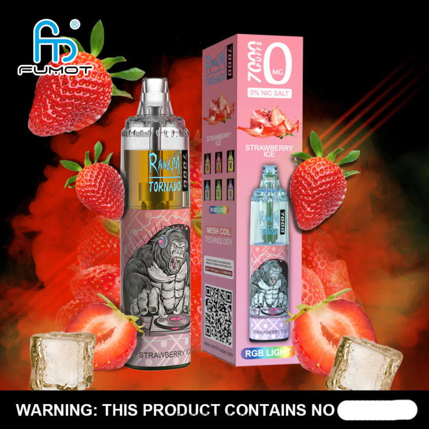Fumot Tornado 0% 7000 jednorázové vape pero - 14 ml (1 kus) třešňová cola B4FVLH511 Fumot Vape CZ