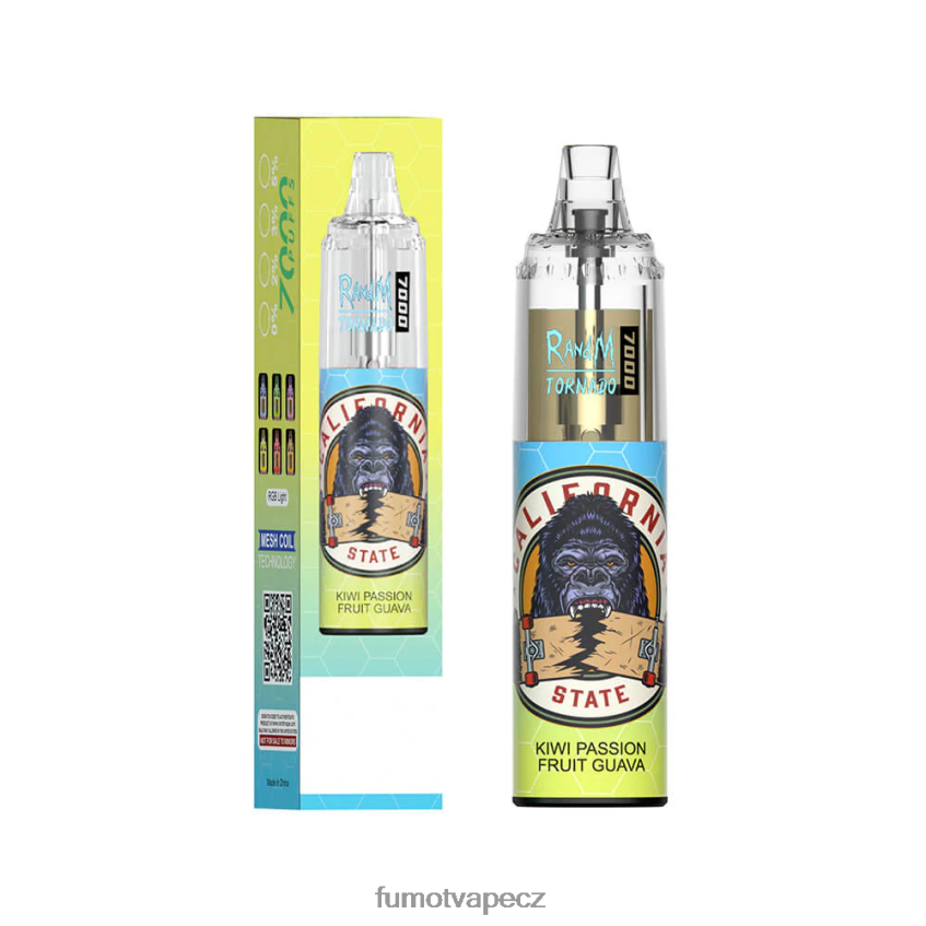 Fumot Tornado 14ml 7000 jednorázové vape pero (1 kus) led z černého rybízu B4FVLH60 Fumot Vape Nicotine