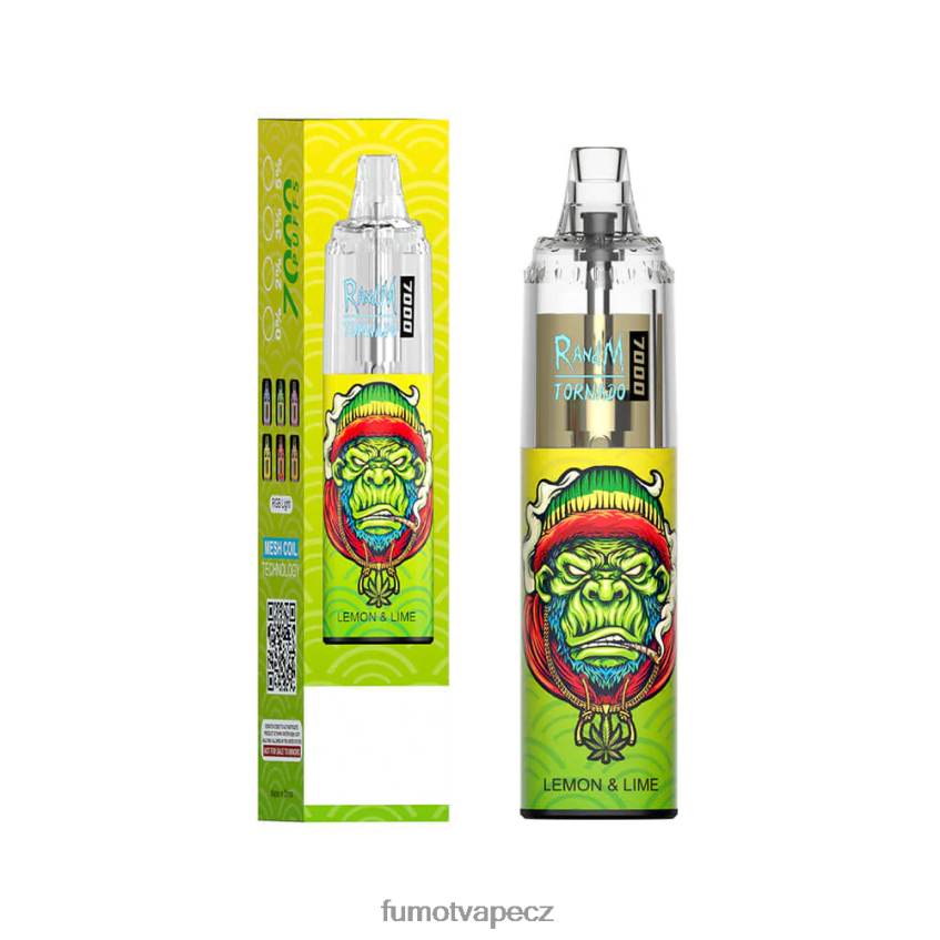 Fumot Tornado 14ml 7000 jednorázové vape pero (1 kus) led z černého rybízu B4FVLH60 Fumot Vape Nicotine