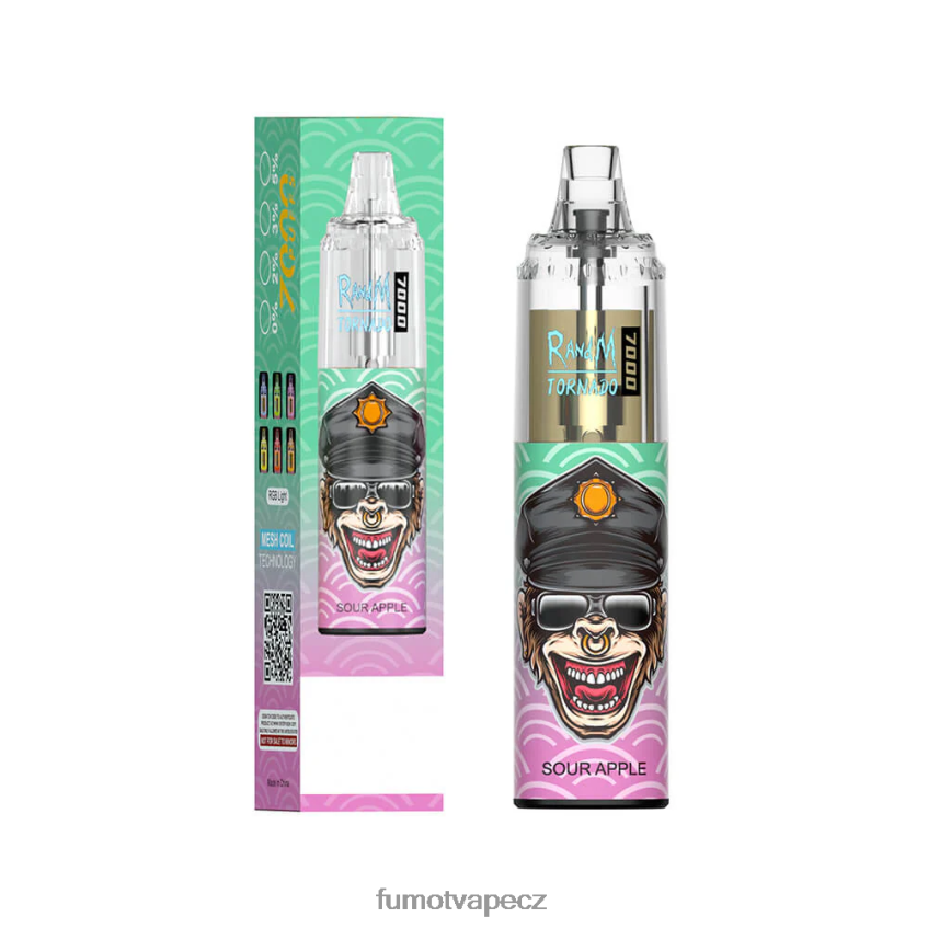 Fumot Tornado 14ml 7000 jednorázové vape pero (1 kus) led z černého rybízu B4FVLH60 Fumot Vape Nicotine