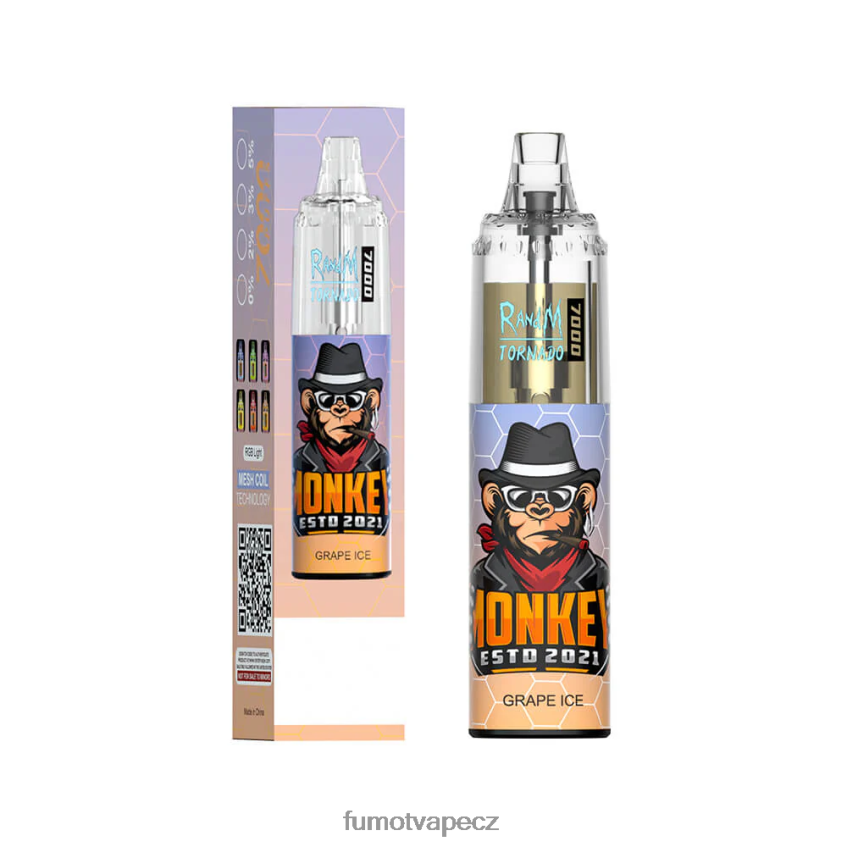 Fumot Tornado 14ml 7000 jednorázové vape pero (1 kus) led z černého rybízu B4FVLH60 Fumot Vape Nicotine