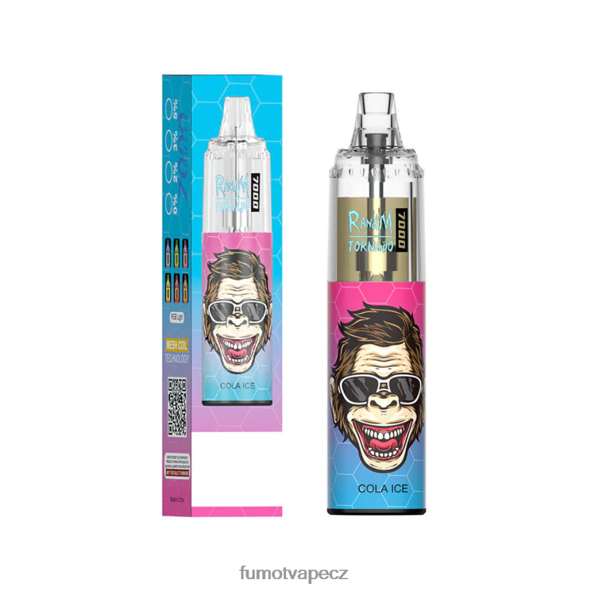 Fumot Tornado 14ml 7000 jednorázové vape pero (1 kus) led z černého rybízu B4FVLH60 Fumot Vape Nicotine