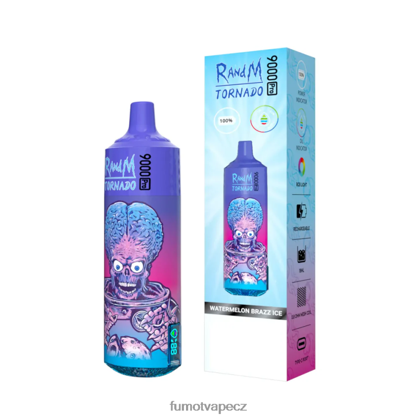 Fumot Tornado 1 kus jednorázové vapky 9000 pro 18 ml guava led B4FVLH217 Fumot Tech