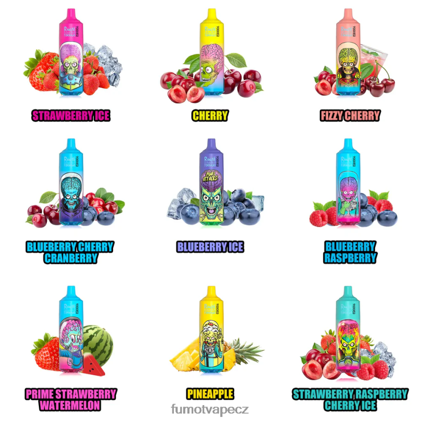 Fumot Tornado jednorázová vapka 9000 pro - 18 ml (1 kus) broskvový mango ananas B4FVLH246 Fumot Vape Flavors
