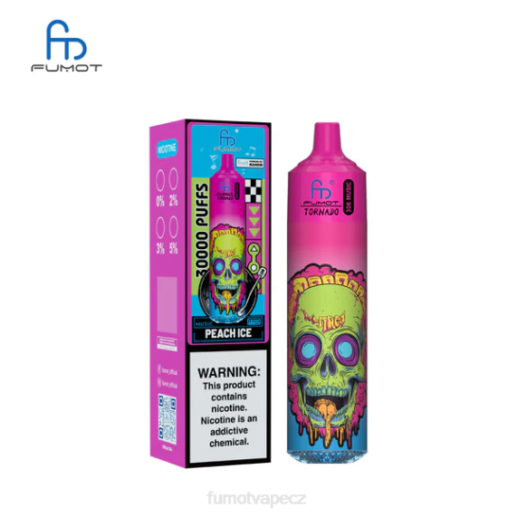 Fumot Vape Nicotine - Fumot Tornado 30k hudby broskvový led 4T2820