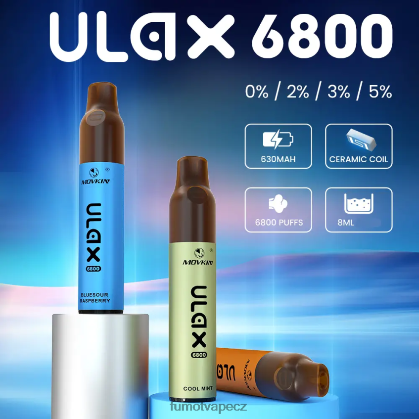 Fumot Movkin Ulax 6800 jednorázová vapka, keramická spirálka - 8ml (1 kus) rum pina colada B4FVLH327 Fumot Tech