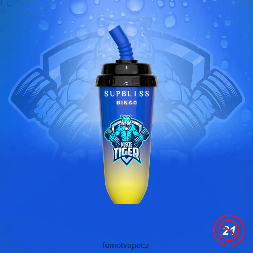 Fumot Supbliss Bingo 16ml 8000 jednorázové vape pod zařízení (1 kus) broskev mango B4FVLH404 Fumot Vape Sale