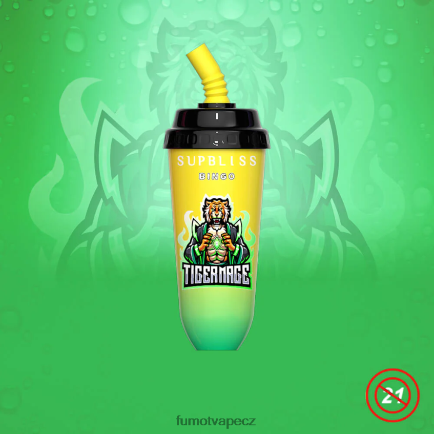 Fumot Supbliss Bingo 16ml 8000 jednorázové vape pod zařízení (1 kus) broskev mango B4FVLH404 Fumot Vape Sale