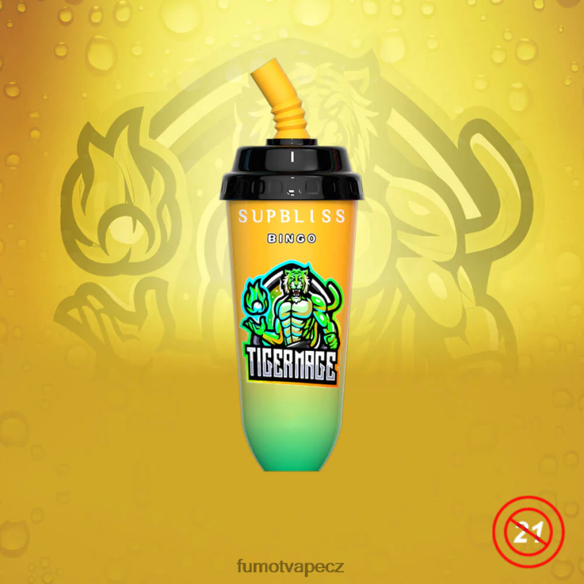 Fumot Supbliss Bingo 16ml 8000 jednorázové vape pod zařízení (1 kus) broskev mango B4FVLH404 Fumot Vape Sale