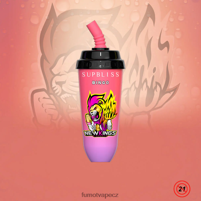 Fumot Supbliss Bingo 16ml 8000 jednorázové vape pod zařízení (1 kus) broskev mango B4FVLH404 Fumot Vape Sale