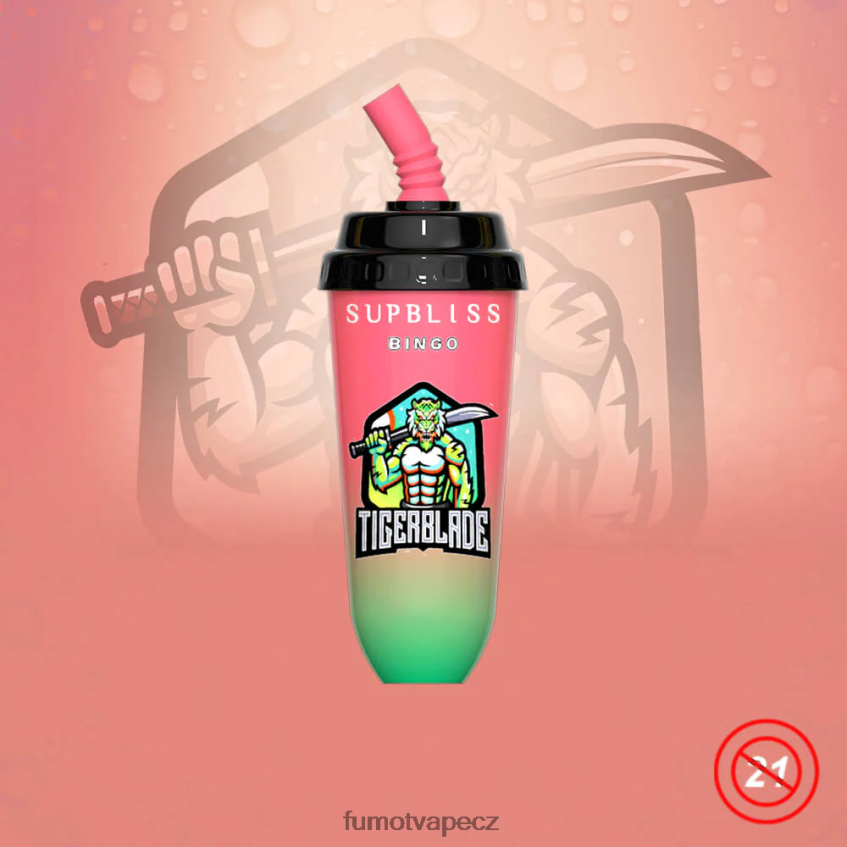 Fumot Supbliss Bingo 16ml 8000 jednorázové vape pod zařízení (1 kus) broskev mango B4FVLH404 Fumot Vape Sale