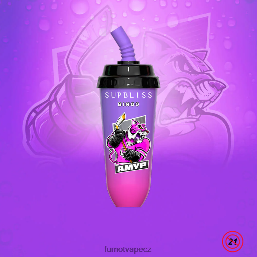 Fumot Supbliss Bingo 16ml 8000 jednorázové vape pod zařízení (1 kus) broskev mango B4FVLH404 Fumot Vape Sale