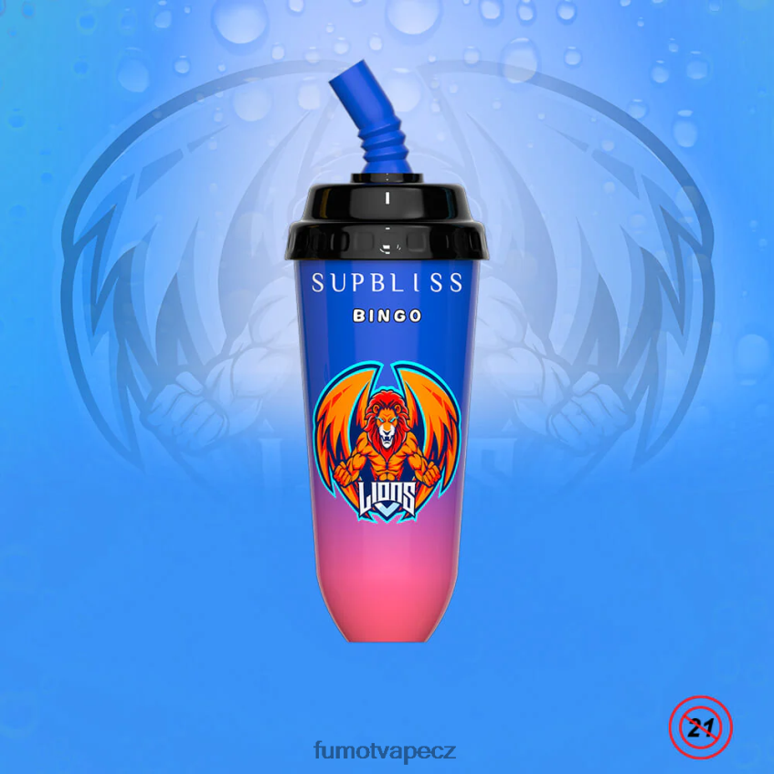 Fumot Supbliss Bingo 16ml 8000 jednorázové vape pod zařízení (1 kus) broskev mango B4FVLH404 Fumot Vape Sale