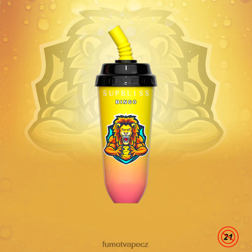Fumot Supbliss Bingo 16ml 8000 jednorázové vape pod zařízení (1 kus) broskev mango B4FVLH404 Fumot Vape Sale