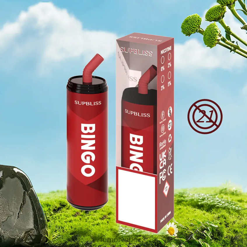 Fumot Supbliss Bingo 9000 jednorázové vape pero (1 kus) - 18 ml chladná máta B4FVLH467 Fumot Tech