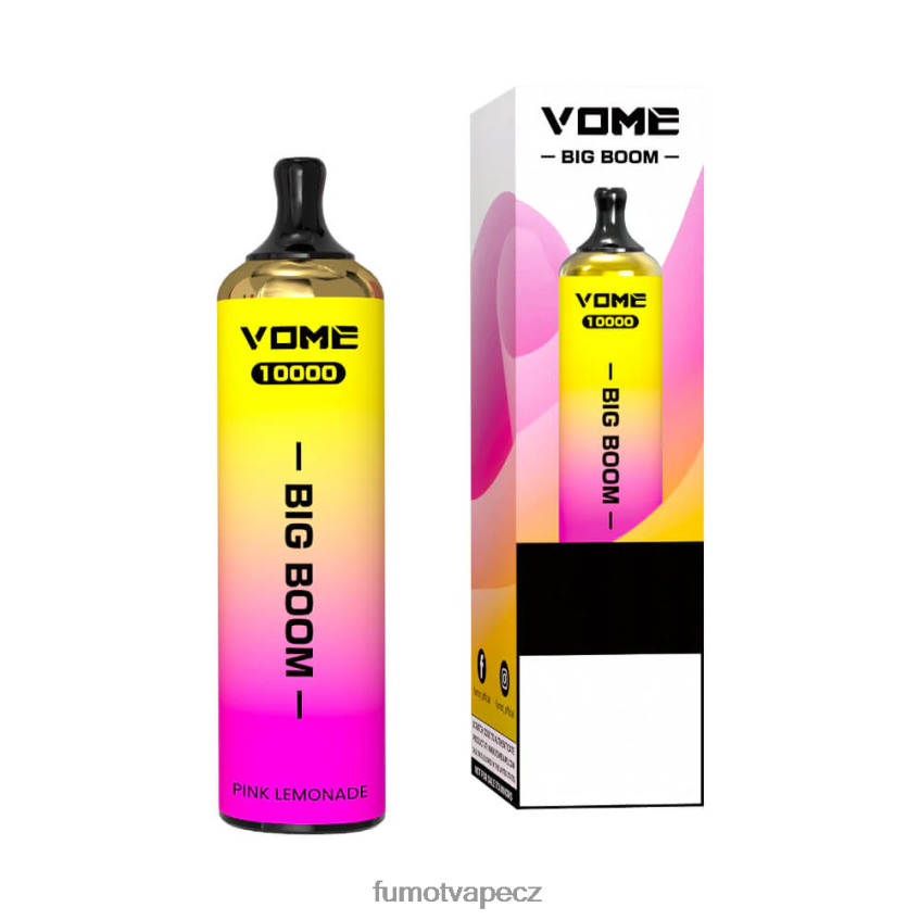 Fumot Vome Big Boom jednorázové vape pero 10000 - 20 ml (1 kus) růžová limonáda B4FVLH447 Fumot Tech