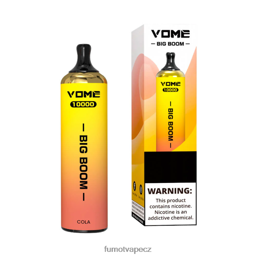 Fumot Vome Big Boom jednorázové vape pero 10000 - 20 ml (1 kus) růžová limonáda B4FVLH447 Fumot Tech